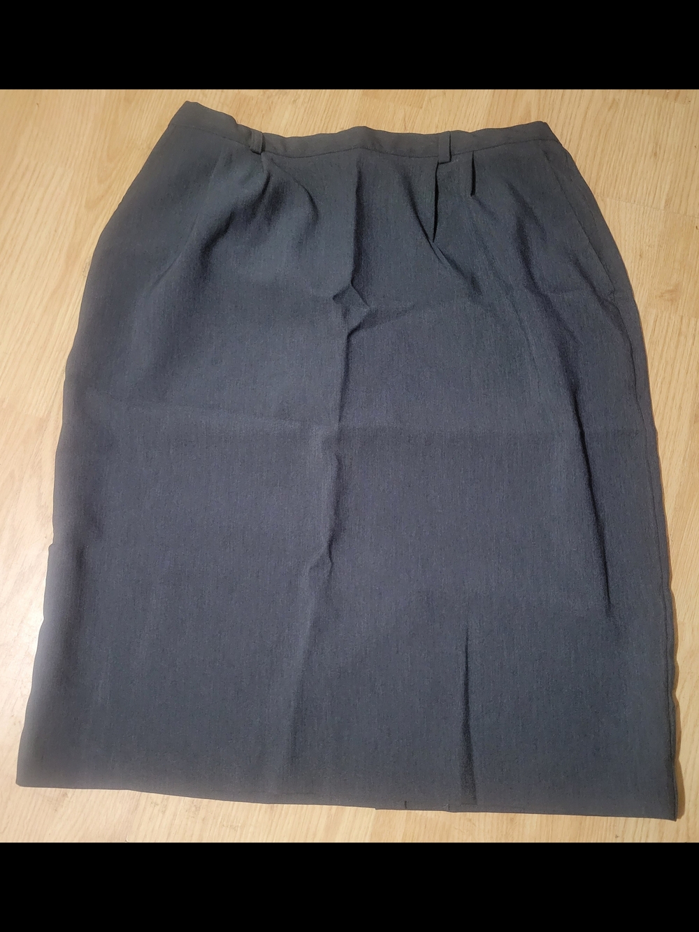 Liz Baker Gray Pencil Skirt